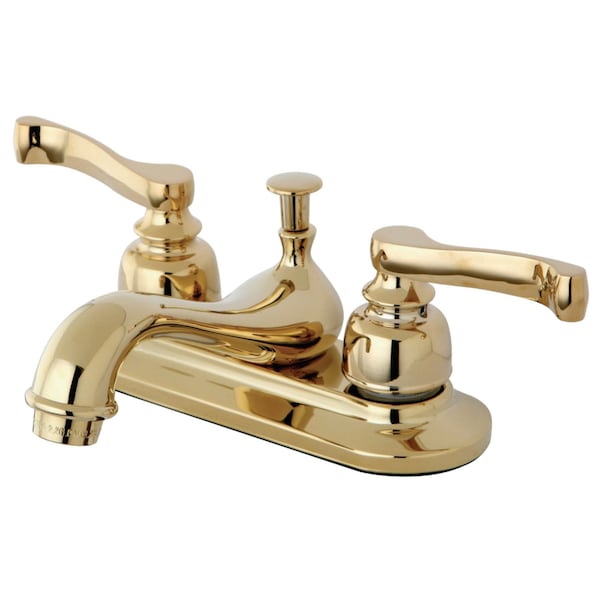 KB8602 4" Centerset Bathroom Faucet, Polished Brass